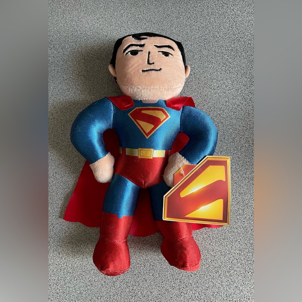 Superman Cinema 2025 Plush Toy With Red Cape 10”